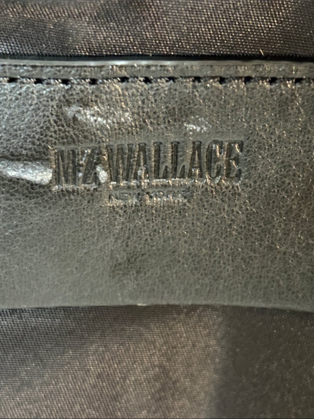 MZ Wallace Black Leather-Trim Tote Shoulder Strap/Handles/Zip top - Picture 2 of 13